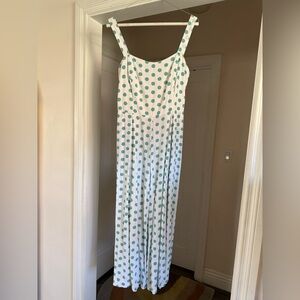 Vintage polka dot Carol Anderson California 2 piece jumpsuit size small